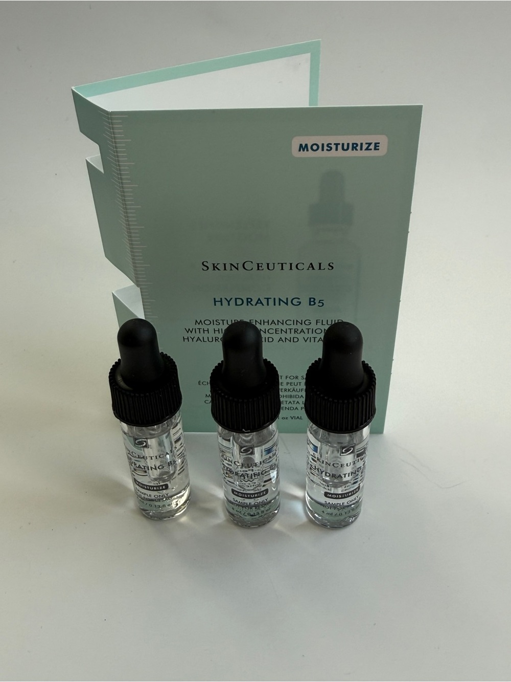 3 SkinCeuticals Hydrating B5 travel size 4ml (12ml total)